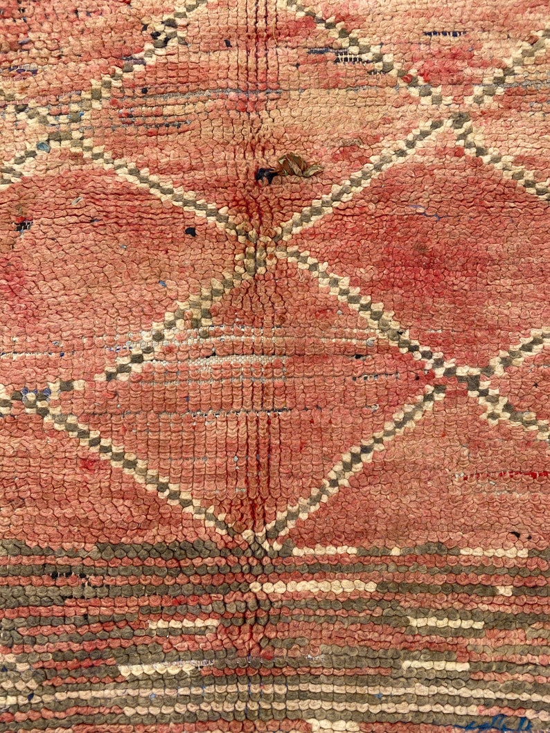 Moroccan rug Runner floor rug handmade wool 3.8 ft x 10 ft 111 cm x 305 cm image 8