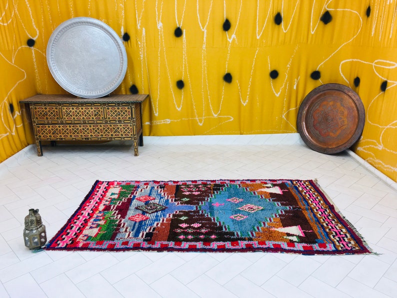 Berber Moroccan Rugs 8.4 Ft X 4.9 Ft 253 Cmx 145 Cm Etsy