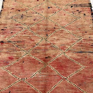 Moroccan rug Runner floor rug handmade wool 3.8 ft x 10 ft 111 cm x 305 cm image 5