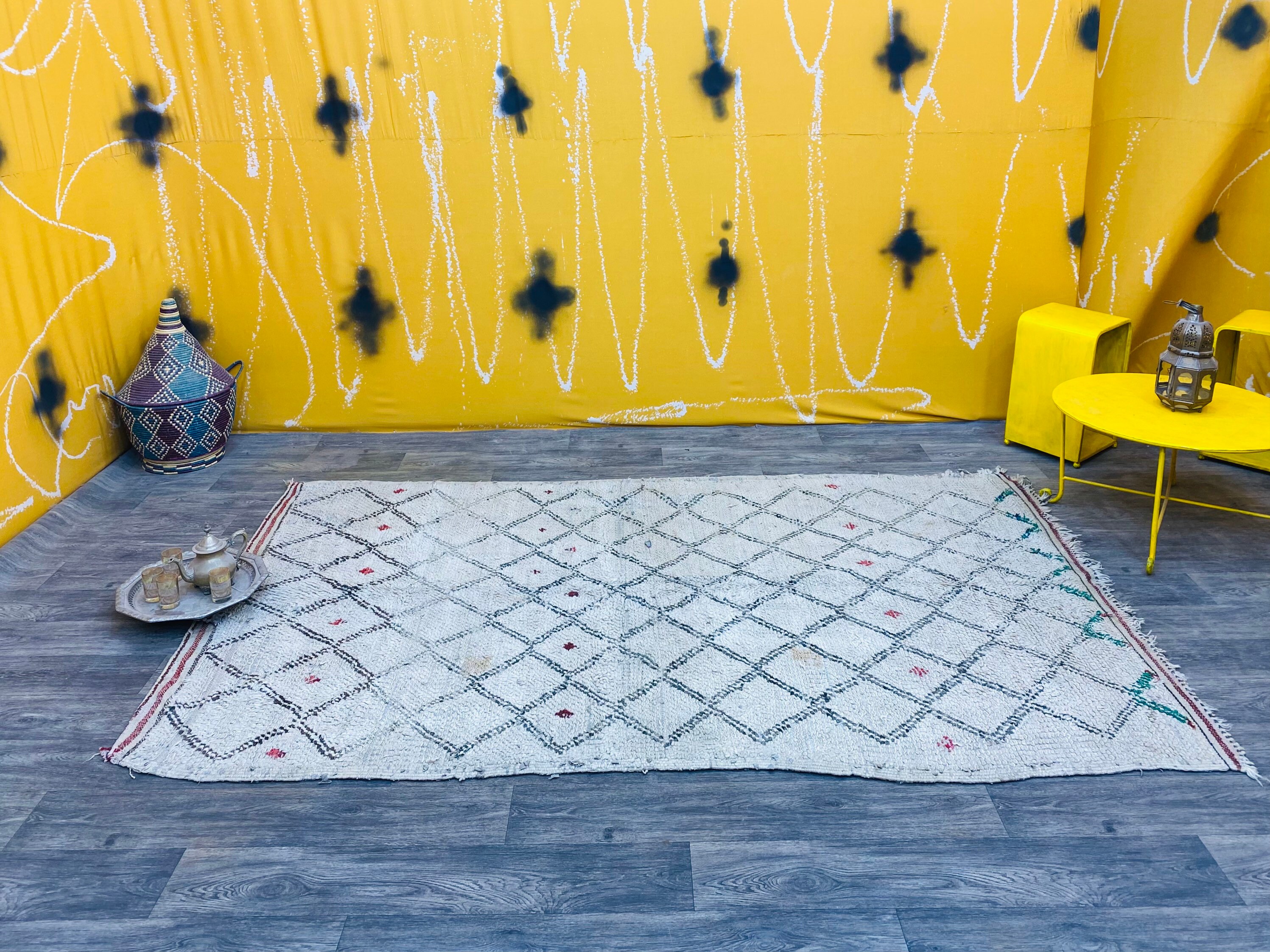 Berber Moroccan rug 8.4 ft x 5.1 ft 254 cm x 155 cm Etsy