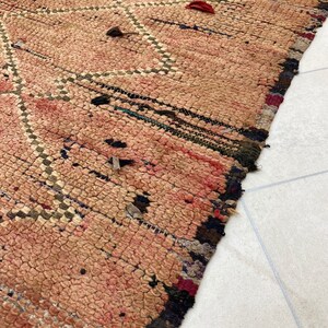 Moroccan rug Runner floor rug handmade wool 3.8 ft x 10 ft 111 cm x 305 cm image 9
