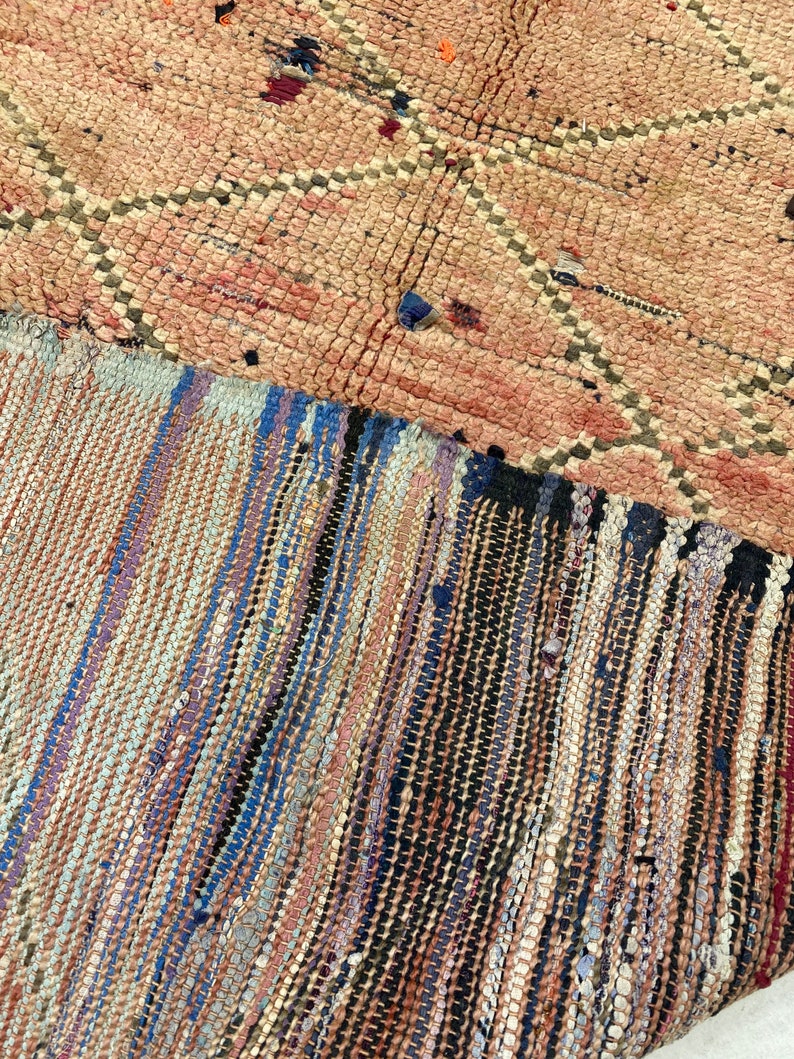 Moroccan rug Runner floor rug handmade wool 3.8 ft x 10 ft 111 cm x 305 cm image 4