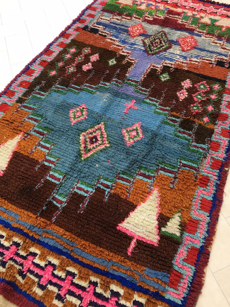 Berber Moroccan Rugs 8.4 Ft X 4.9 Ft 253 Cmx 145 Cm Etsy