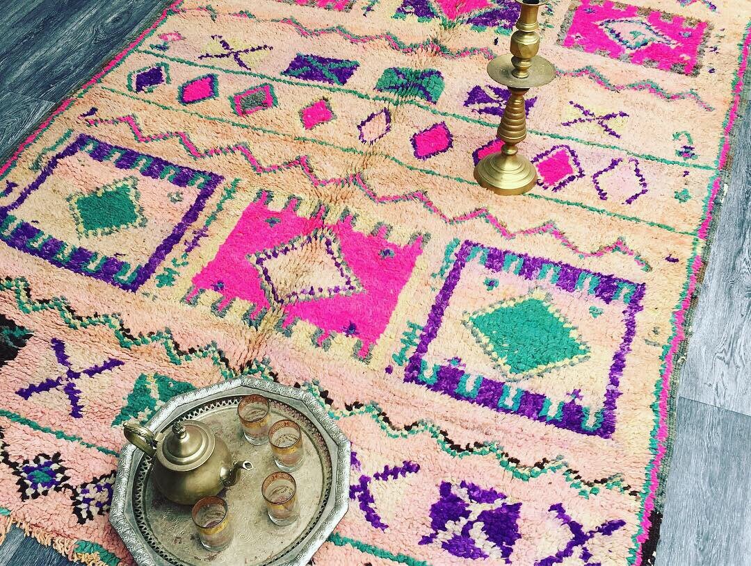 Moroccan rug wool 7.3 ft x5.8 ft220 cm x172 cm Berber Etsy
