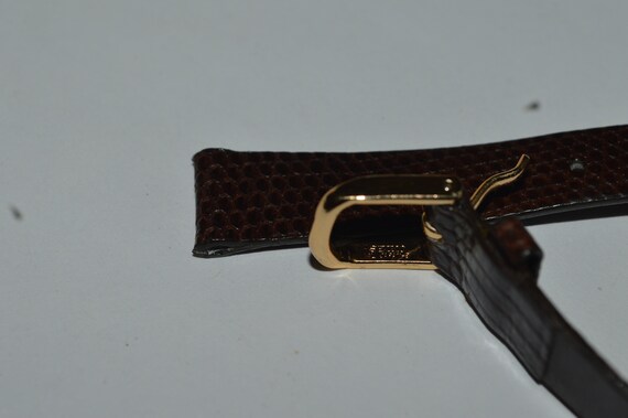 Seiko Genuine Lizard Leather Strap 13mm Brown Jap… - image 9