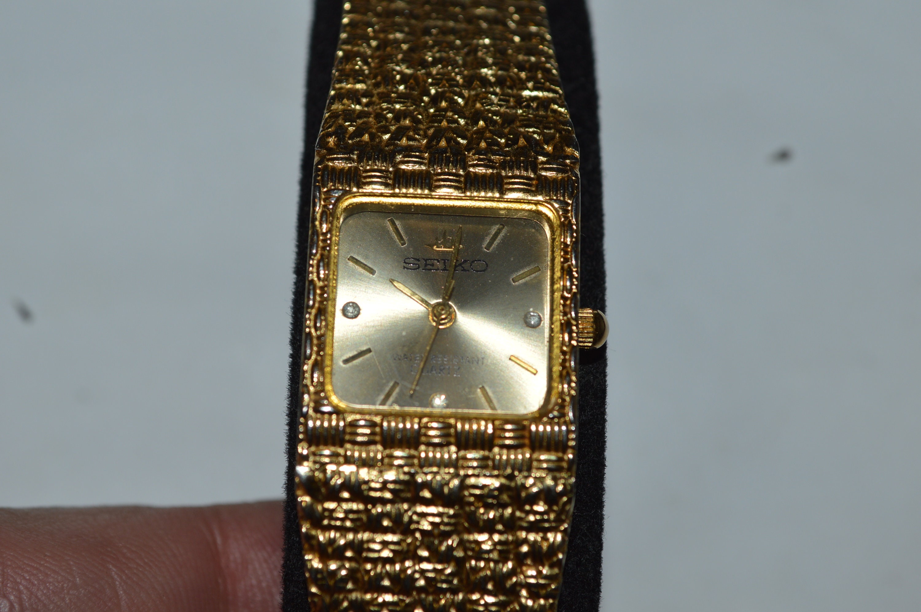 Buy Seiko Watch Quartz Ladies 20mm 18K Electro Gold Plate Tested