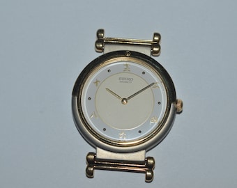 Vintage SEIKO 6530-6119 Uhrengehäuse Zifferblatt Crystal + Zurück Keine Bewegungsteile Nur 30mm Verkäufer Probe