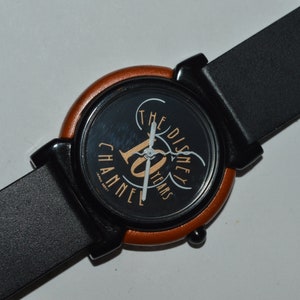 The Disney Channel 10 Years Mickey Mouse Quartz Watch 31mm 1993 Tested Works Fine