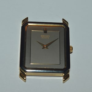 Vintage SEIKO Model SPF558 Watch Case Dial Crystal + Back No Movement 6530-5929 Salesman Sample Parts Only