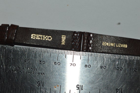 Seiko Genuine Lizard Leather Strap 13mm Brown Jap… - image 8