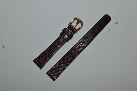 Seiko Genuine Lizard Leather Strap 13mm Brown Jap… - image 1