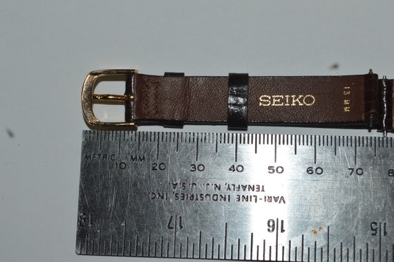 Seiko Genuine Leather Strap 13mm Brown Canada Sal… - image 7