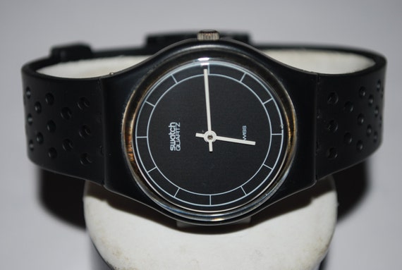 Vintage Swatch Watch GB-002 HIGH TECH 1984 Gents … - image 3