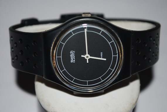 Vintage Swatch Watch GB-002 HIGH TECH 1984 Gents … - image 3