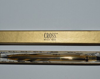 Vintage CROSS 6601 CLASSIC Century Upjohn Logo Retractable Mechanical Pencil 1-20 12K Gold Filled New-Old Stock Never Used