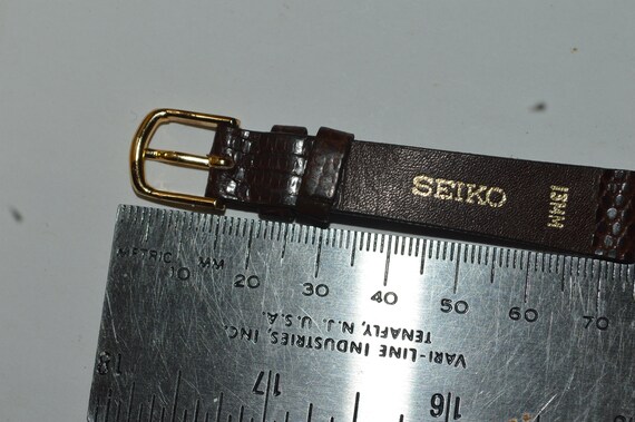 Seiko Genuine Lizard Leather Strap 13mm Brown Jap… - image 6