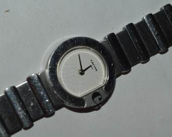 Carven Silver Dial Watch with Black Strap and Rose Gold Accents Maison 8 Automatique Men main image 4