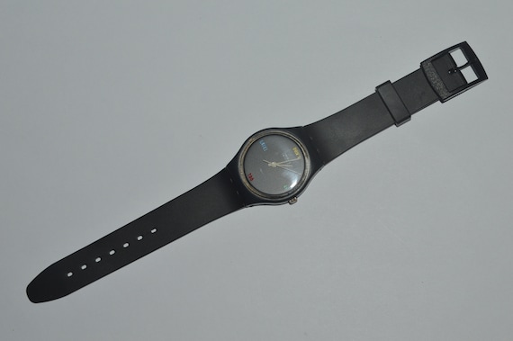 1984 Vintage Swatch Watch GA100 DON'T BE TOO Late… - image 2