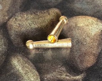 Bolo Tips Smooth With Ball End18 kt GOLD Plated