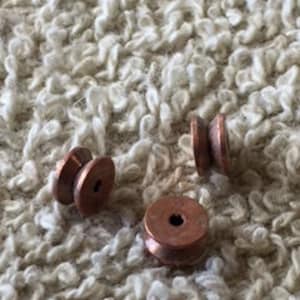 Antique Copper Beads 4mm Bobbin Style