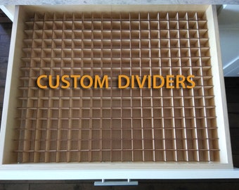 Large Custom Drawer Dividers ~ Organizer ~ Essential Oils