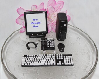 Computer Cake Topper Etsy