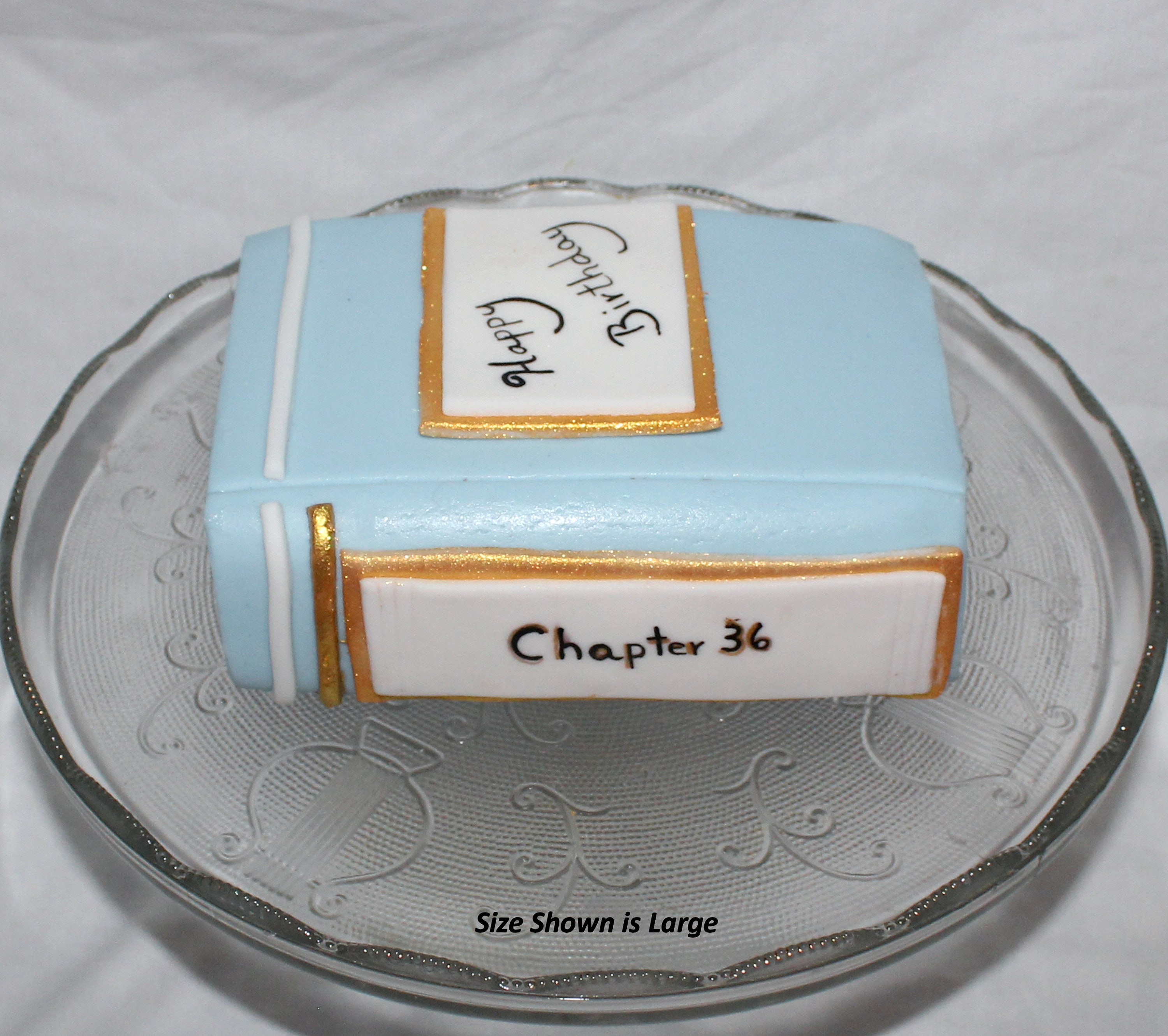 Fondant Book Cake Topper Book Topper Fondant Birthday Etsy