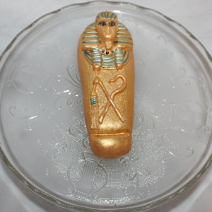 Fondant Sarcophagus Cake Topper -  Sarcophagus Topper - Egyptian Themed Cake - Ancient Egypt Theme - History Birthday - History Graduation