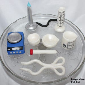 Fondant Chemistry Cake Topper - Chemistry Cake Decoration - Medical Cake Topper - Chemistry Graduation - Science Graduation - Science Cake