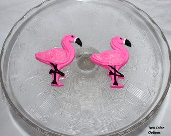 Fondant Flamingo Cake Topper  - Flamingo Topper - Flamingo Cupcake Topper - Pink Flamingo - Luau - Flamingo Baby Shower - Flamingo Birthday