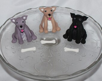 Fondant Chihuahua Dog Cake Topper, Dog Birthday, Vet Graduation