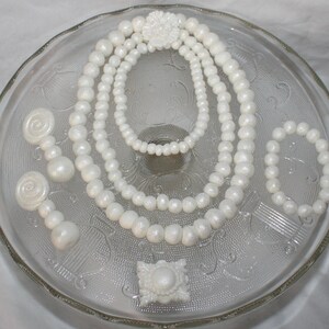 Chanel pearl necklace etsy sale