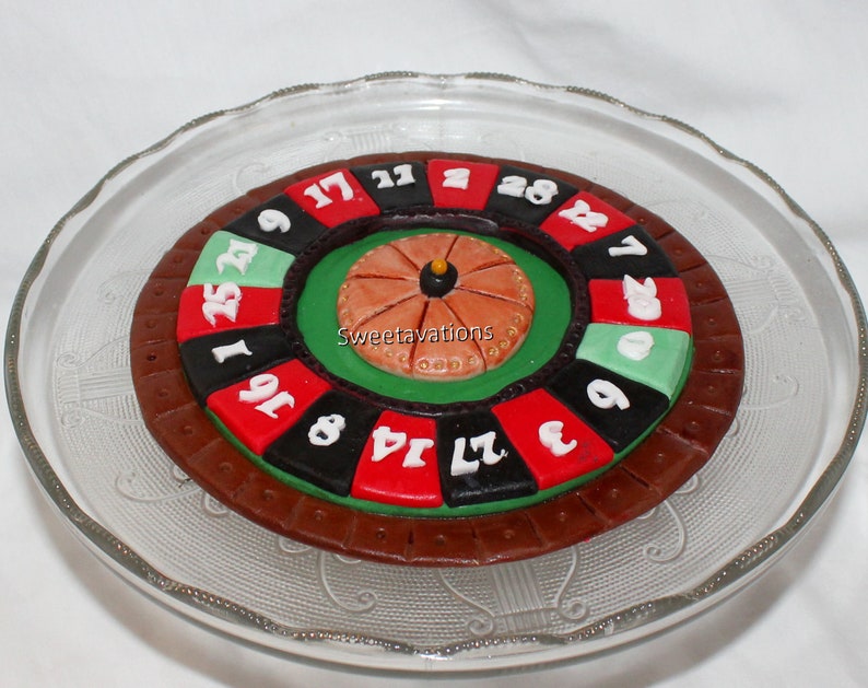 Fondant Roulette Cake Topper Roulette Cake Topper Fondant Etsy