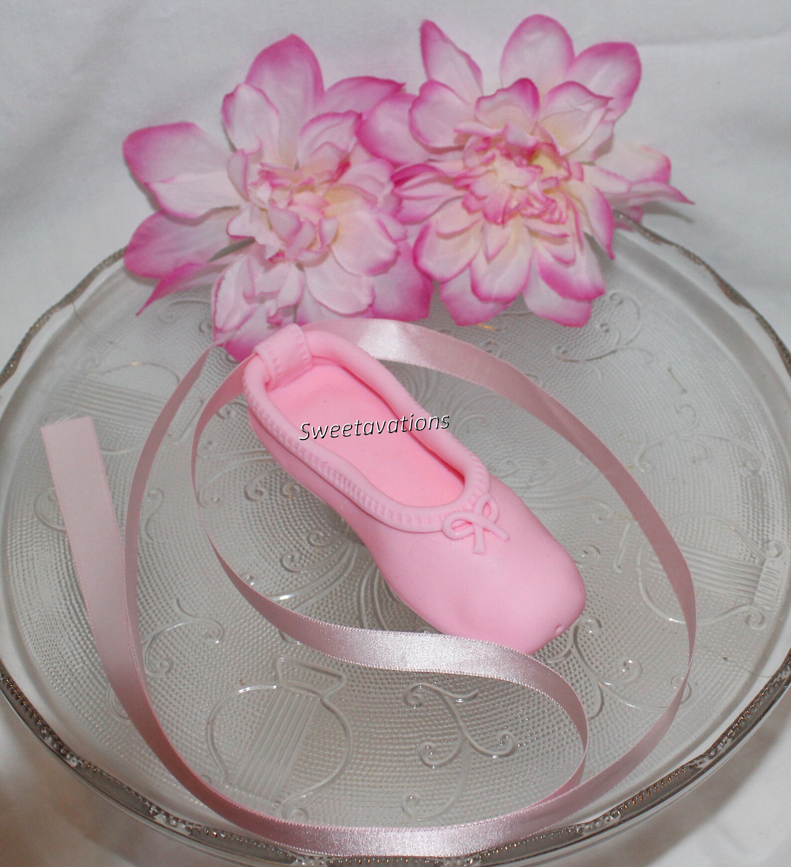 Fondant Ballet Shoes Cake Topper Ballet Shoe Topper Etsy