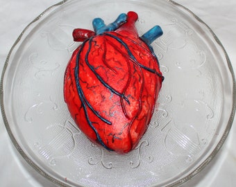 Fondant Medical Human Heart Cake Topper, Medical Graduation, Cardiac Surgeon, Anatomical