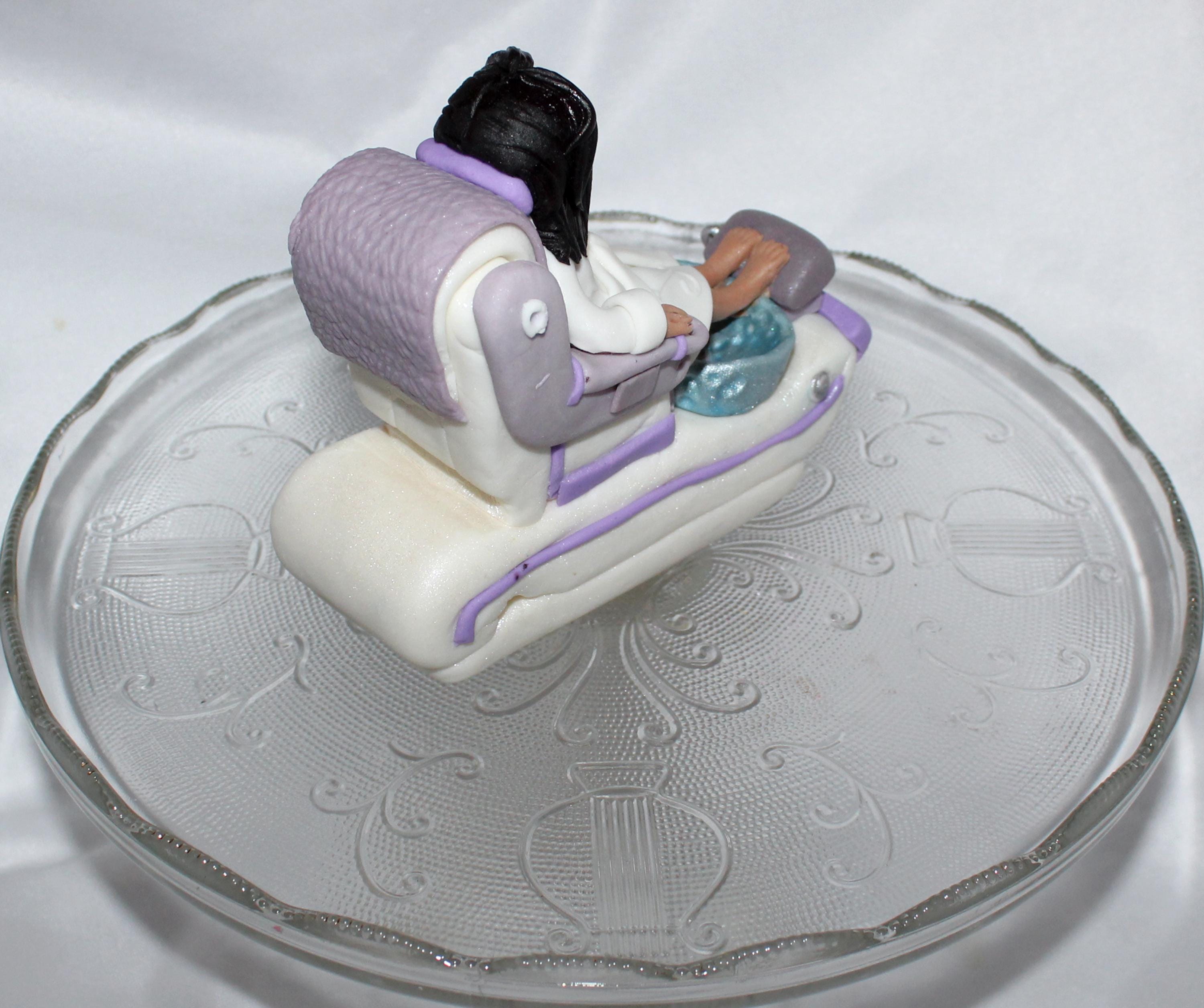 Cake Chair Fondant Salon Chair Cake Topper, Makeup Birthday, Nail Tech, Nail ...