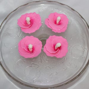 Fondant Hibiscus Cake Topper - Sugar Flower Hibiscus - Tropical Fondant Flower - Hibiscus Cake Decoration - Tropical Baby Shower - Luau Cake