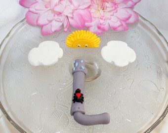 Fondant Itsy Bitsy Spider Cake Topper, Mother Goose Baby Shower, Nursery Rhyme Birthday