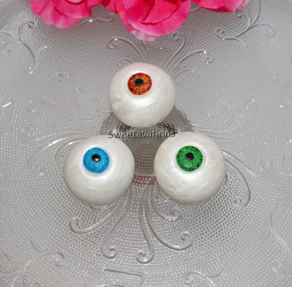 Fondant Human Eye Cake Topper Eyeball Topper Medical Cake Etsy