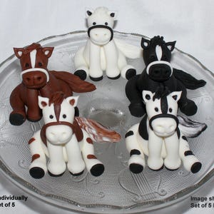 Fondant Horse Cake Topper - Horse Cake Decoration - Horse 1st Birthday - Farm Animal Topper - Horse Cake - Fondant Pony - Pony Cake Topper