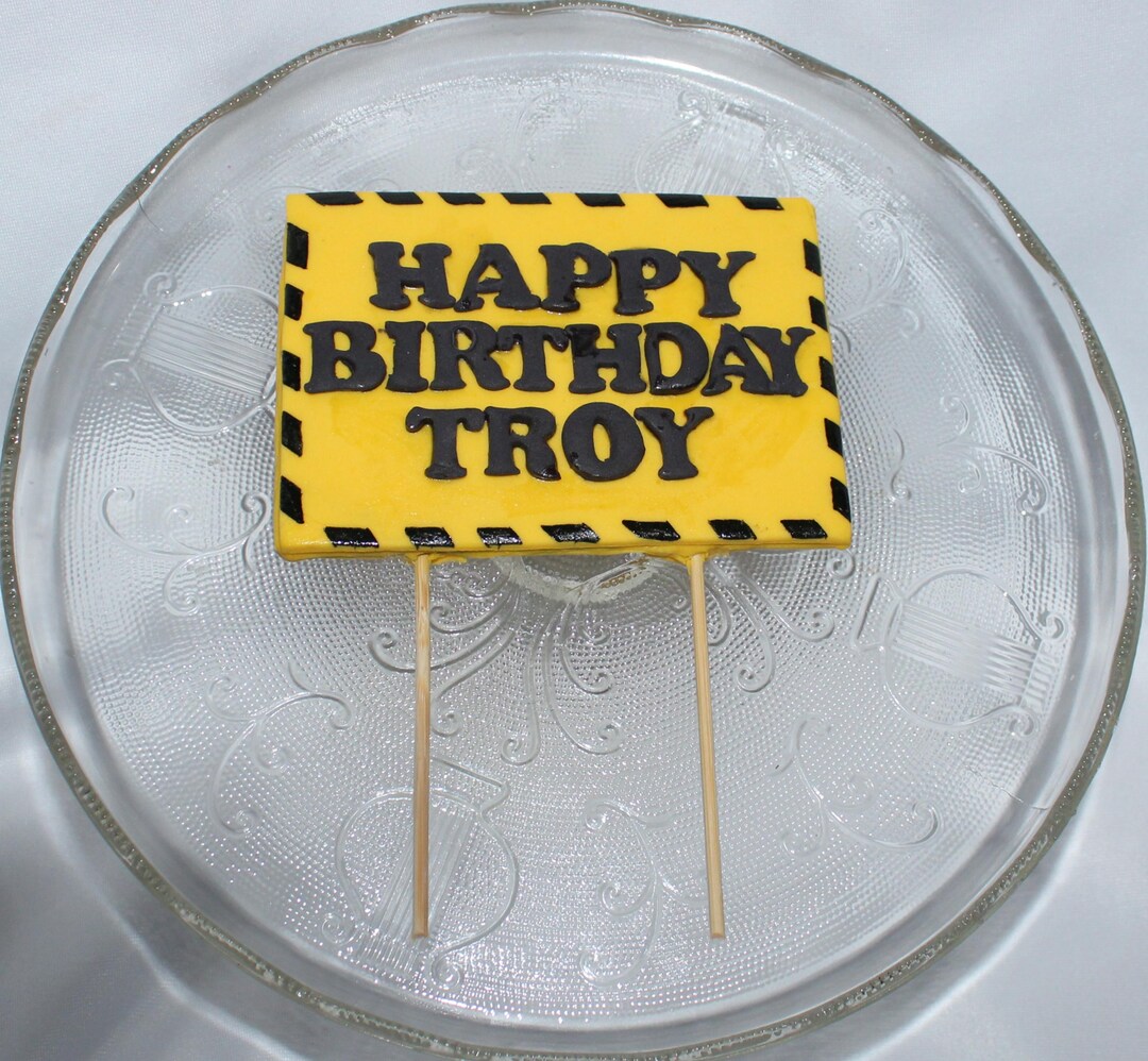 Backhoe Topper Fondant Construction Sign Cake Topper, Dump Truck, Construction ...