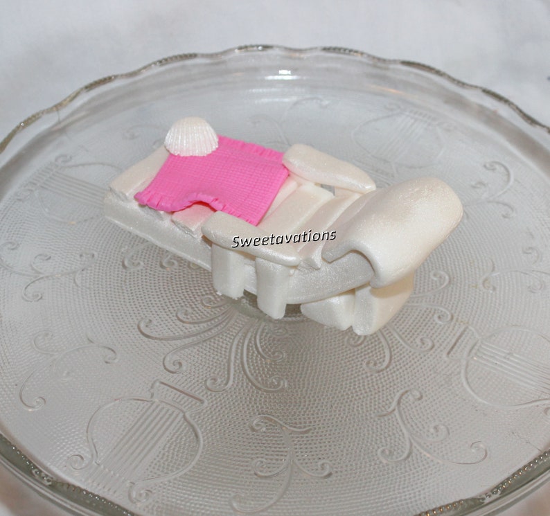 Fondant Beach Cake Topper Fondant Beach Chair Beach Chair Etsy