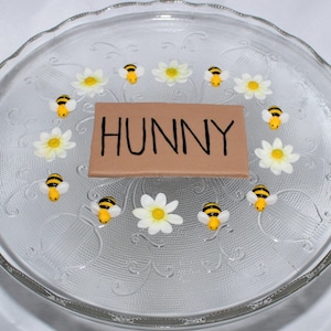 Fondant Winnie the Pooh Cake Topper - Bumble Bee Cake Topper - Fondant Bee - Bee Cake Decoration - Pooh Cake Decoration - Pooh Baby Shower