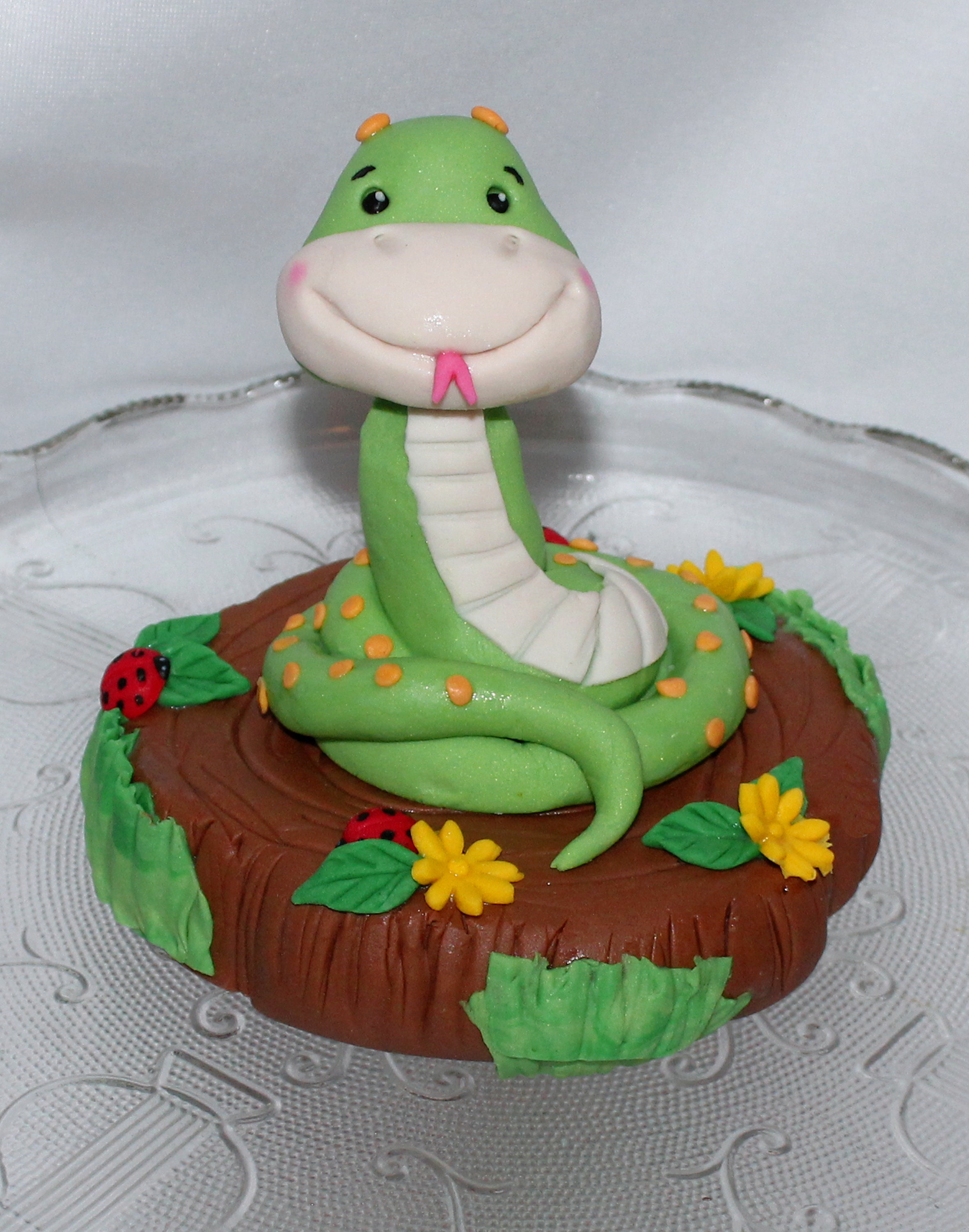Fondant Snake Cake Topper, Reptile Birthday, Python, Boa Constrictor - Etsy