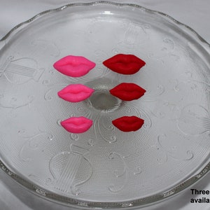 Fondant Lips Cake Topper - Lips Topper - Fondant Makeup - Edible Lips - Makeup Cake - Makeup Birthday - Lipstick Topper - Makeup Party