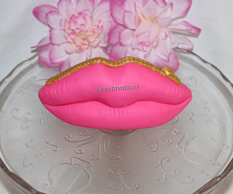 Fondant Makeup Cake Topper Fondant Cosmetics Fondant Etsy