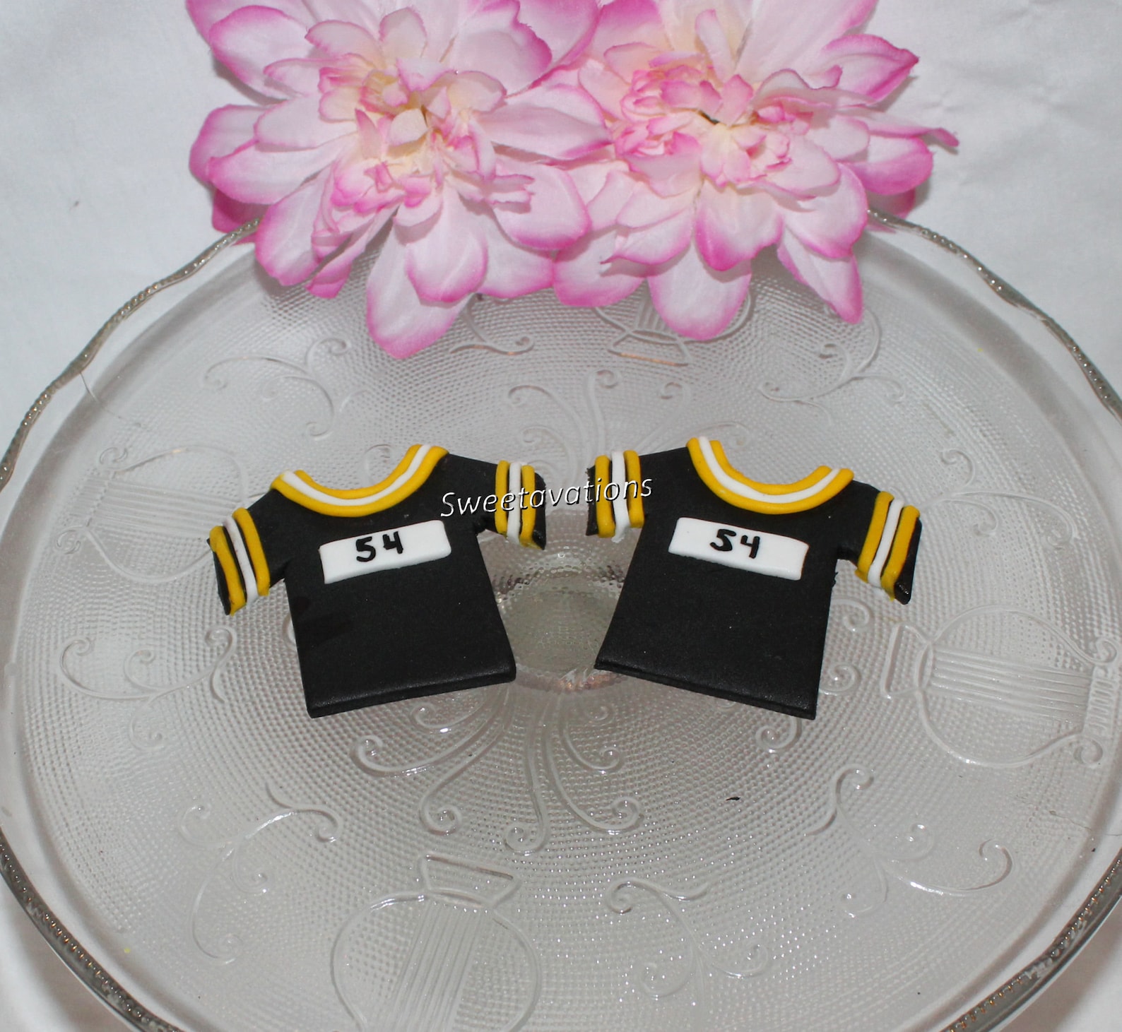 Fondant Football Jersey Cake Topper Football Jersey Topper Etsy