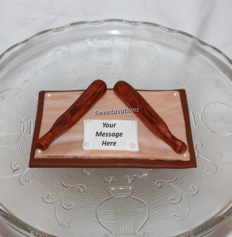 Fondant Baseball Glove Cake Topper Baseball Topper Fondant Etsy