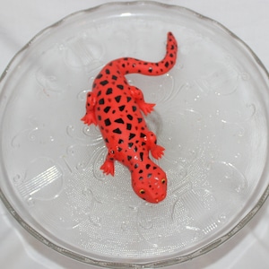Fondant Salamander Cake Topper - Salamander Topper - Fondant Lizard - Fondant Reptile - Fondant Gecko - Salamander Cake - Gecko - Salamander