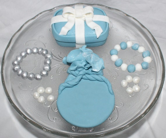 Fondant Fashion Cake Topper Fashion Topper Fondant Jewelry Fondant Pearls Little Blue Box Topper Fashion Cake Fashion Birthday Etsy UK